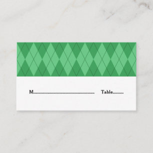 De Placement Carte Mariage Jacquard vert