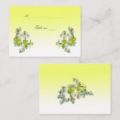 De Placement Carte Mariage jaune (Devant / Derrière)