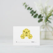 De Placement Carte Mariage Jaune D20 Dice (Debout devant)