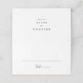 De Placement Carte Mariage minimaliste simple (Extérieur déplié)