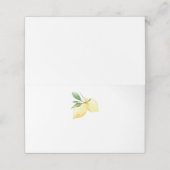 De Placement Carte Mariage moderne citron (Extérieur déplié)