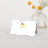 De Placement Carte Mariage moderne citron (Devant)