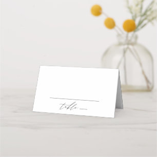 De Placement Carte Mariage moderne élégante Script