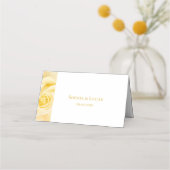 De Placement Carte Mariage moderne Rose Jaune (Dos)