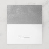 De Placement Carte Mariage moderne Silver (Extérieur déplié)