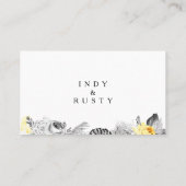 De Placement Carte Mariage moderne Tropical Flat (Dos)