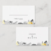 De Placement Carte Mariage moderne Tropical Flat (Devant / Derrière)