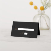 De Placement Carte Mariage noir et blanc personnalisée (Devant)