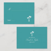 De Placement Carte Mariage Palm Trees (Devant / Derrière)