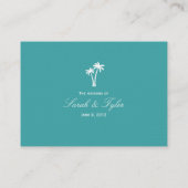 De Placement Carte Mariage Palm Trees (Dos)