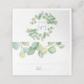 De Placement Carte mariage Place, Carte Escort, Eucalyptus (Extérieur déplié)