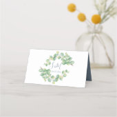 De Placement Carte mariage Place, Carte Escort, Eucalyptus (Dos)