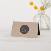 De Placement Carte mariage Place, Carte Escort Papier Rustique  (Dos)