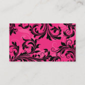 De Placement Carte Mariage Place Pink Black (Dos)