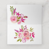 De Placement Carte mariage place rose cristal carte (Intérieur déplié)