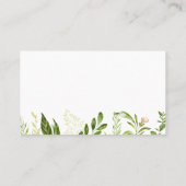 De Placement Carte Mariage Plat Place Feuille Verdure rustique (Dos)
