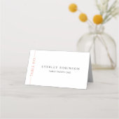 De Placement Carte Mariage pliée moderne Burnt Orange (Devant)