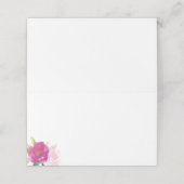 De Placement Carte Mariage rose | Floral gras (Extérieur déplié)
