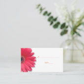 De Placement Carte Mariage rose Gerber Daisy Orange Ribbon (Debout devant)