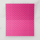 De Placement Carte Mariage Rose rose chaud (Intérieur déplié)