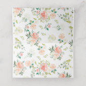 De Placement Carte mariage | Roses bleus (Intérieur déplié)