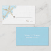 De Placement Carte Mariage Seashell Place/Siège (Devant / Derrière)