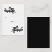 De Placement Carte Mariage Silver Dragon (Devant / Derrière)
