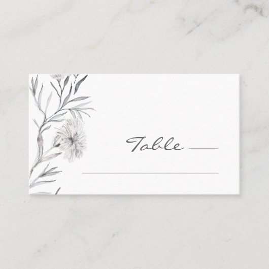 De Placement Carte Mariage simple et élégante (Devant)