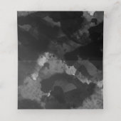 De Placement Carte Mariage simple noir blanc (Intérieur déplié)