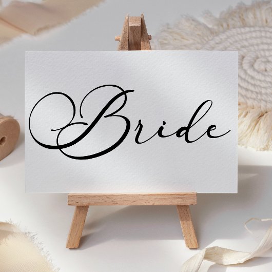 De Placement Carte Mariage simple Noir moderne Réservé