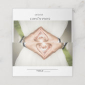 De Placement Carte Mariage simple personnalisée (Extérieur déplié)