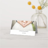 De Placement Carte Mariage simple personnalisée (Dos)