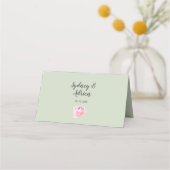 De Placement Carte Mariage Spring Peony (Dos)