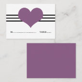 De Placement Carte Mod Heart Place, Violet (Devant / Derrière)