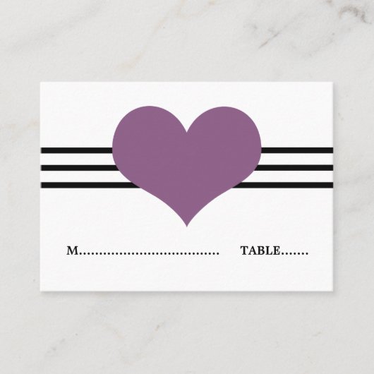 De Placement Carte Mod Heart Place, Violet (Devant)