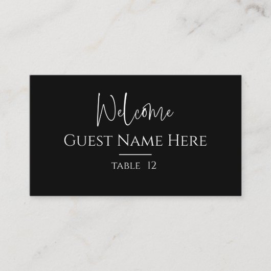 De Placement Carte moderne Black Flat Place (Devant)