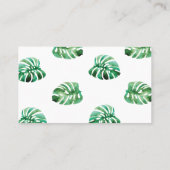 De Placement Carte Monstera Leaf Plain Place (Dos)