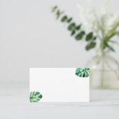 De Placement Carte Monstera Leaf Plain Place (Debout devant)