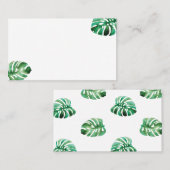De Placement Carte Monstera Leaf Plain Place (Devant / Derrière)