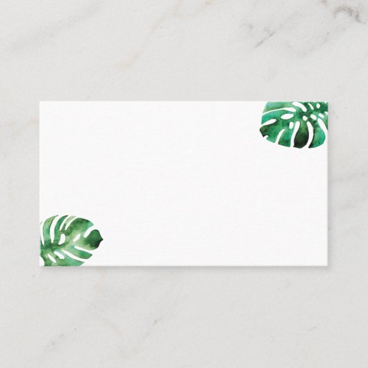 De Placement Carte Monstera Leaf Plain Place (Devant)