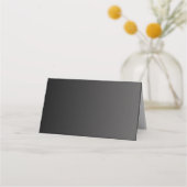 De Placement Carte Noir et Or Elegant Mariage Place (Dos)