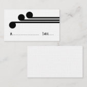 De Placement Carte Noir Simple Déco Chic Place (Devant / Derrière)