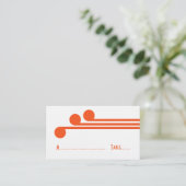 De Placement Carte orange simple déco chic (Debout devant)