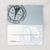 De Placement Carte Place Blue Paris Passport (Extérieur déplié)