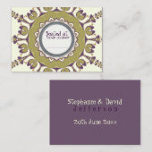 De Placement Carte Place Cercle Tulipe Quirky Abstraite (Devant / Derrière)