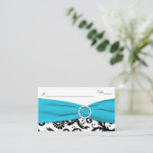 De Placement Carte Place Damas Bleu, Blanc et Noir (Debout devant)