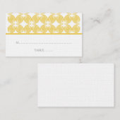 De Placement Carte Place Déco moderne jaune (Devant / Derrière)