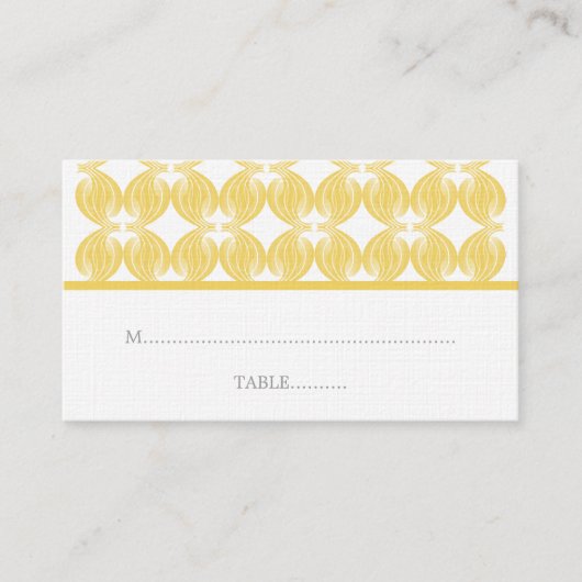 De Placement Carte Place Déco moderne jaune (Devant)