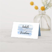 De Placement Carte Place do-it-yourself Floral Bleu (Dos)