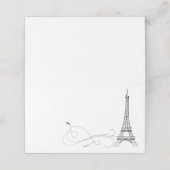 De Placement Carte Place Doodles Parisienne ou Carte Escort (Extérieur déplié)
